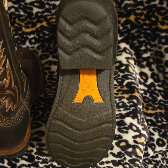 Ariat Dark Brown Embroidered Heeled Boots - Picture 6 of 6